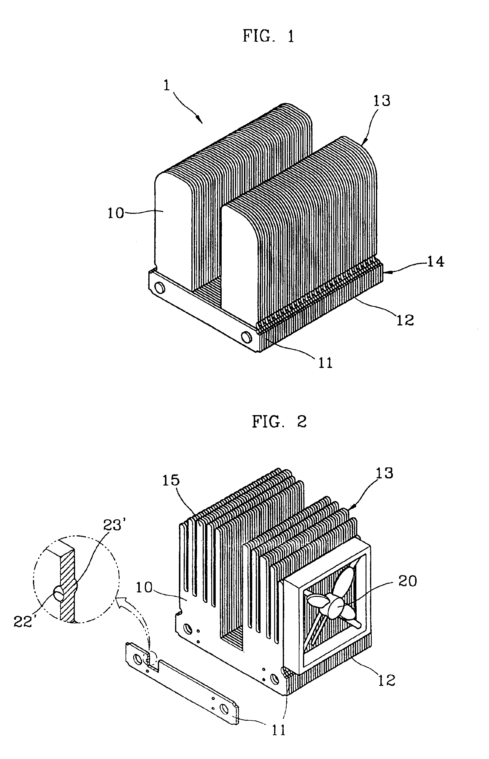 Heatsink for electronic component