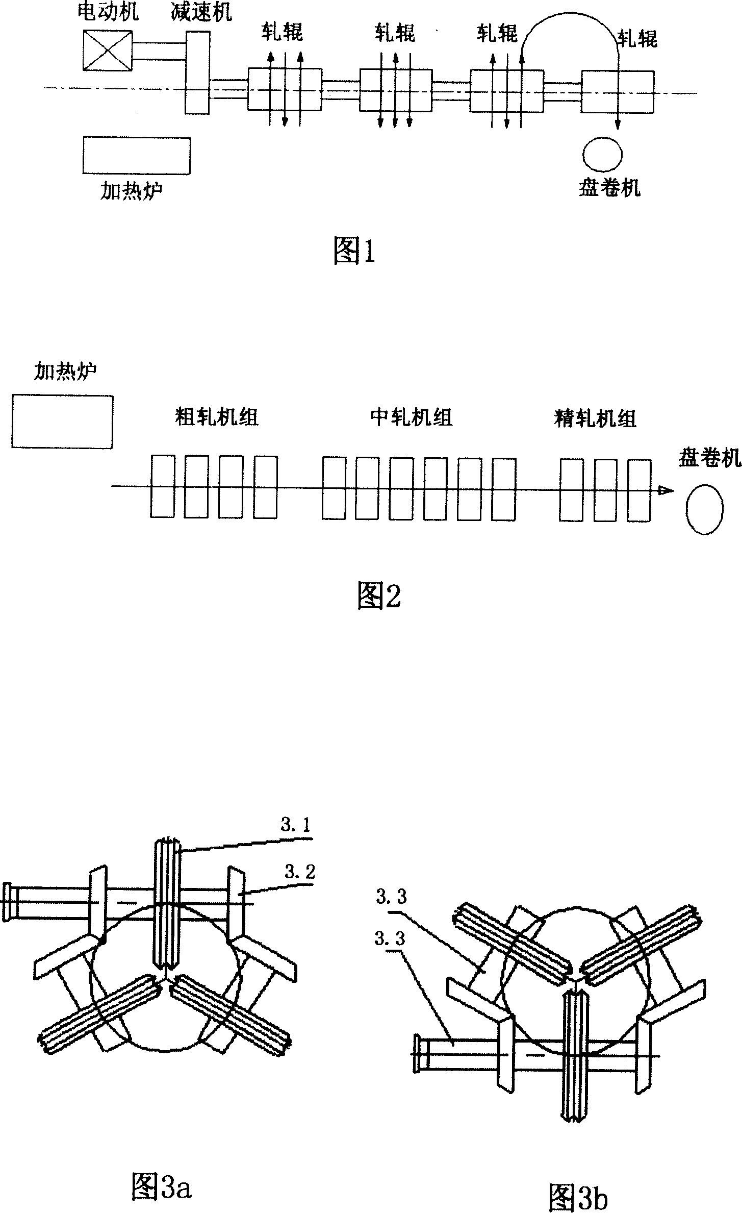 Method for rolling titanium and titanium alloy bar wire bar with three-roller type Y continuous rolling mill