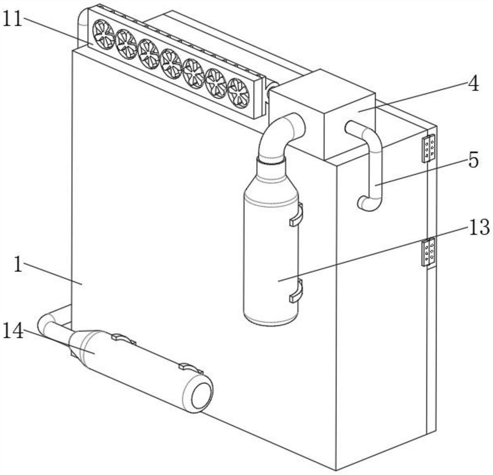 Indoor electric power system gas-insulated cabinet