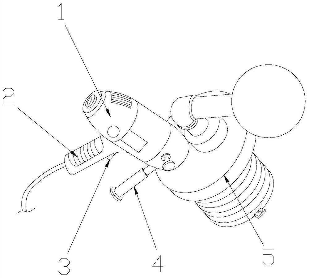 A wall punching machine with dust removal function