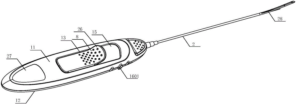 Medical soft tissue suturing device with locking limiting function