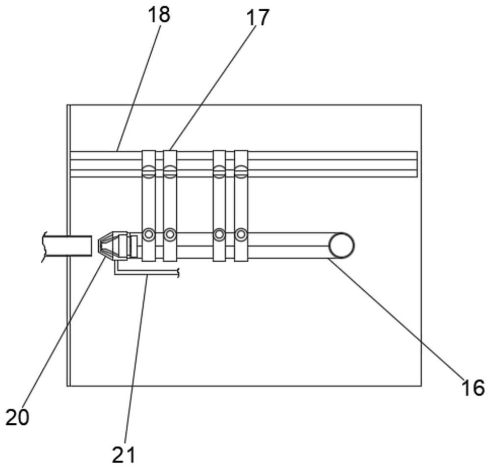 Condenser heat transfer tube submerged jet cleaning process test bench and test method thereof