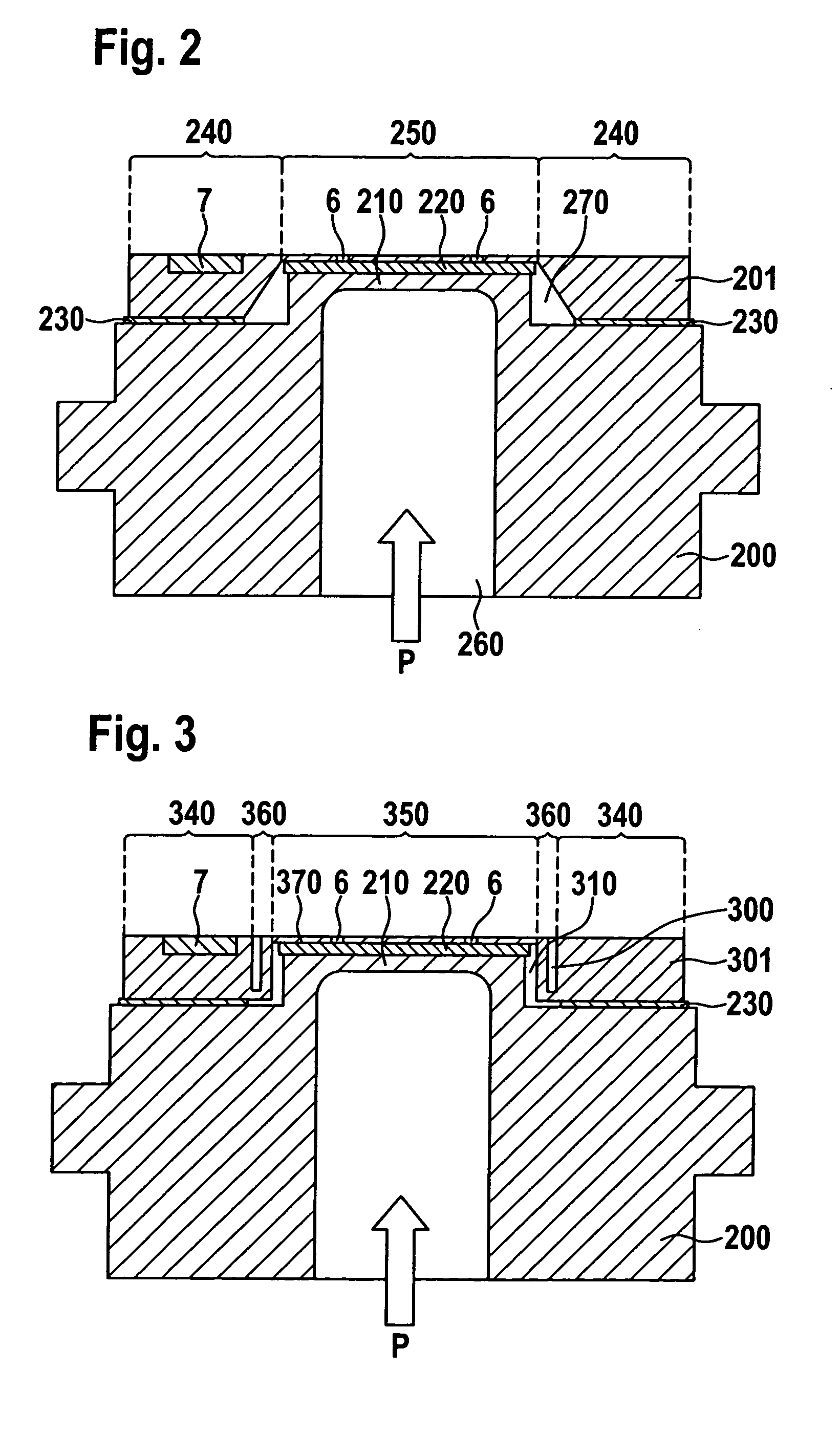 Pressure sensor having a silicon chip on a steel diaphragm