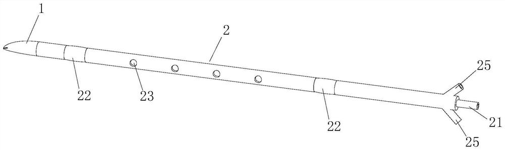 An integrated puncture perfusion catheter for perfusion of abdominal organ transplantation donors