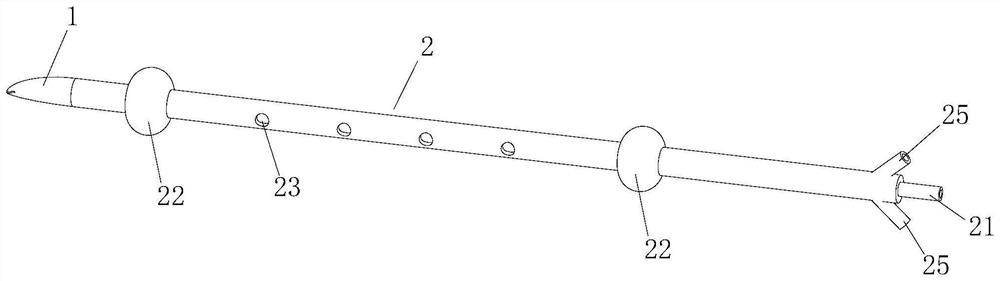 An integrated puncture perfusion catheter for perfusion of abdominal organ transplantation donors