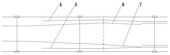 Three-gauge track changer