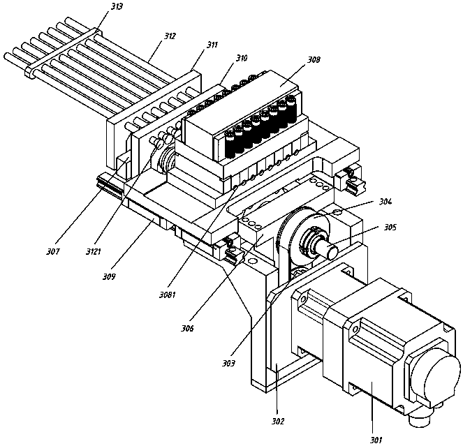 Pipe bending and ring sleeving integrated machine for pipe fitting