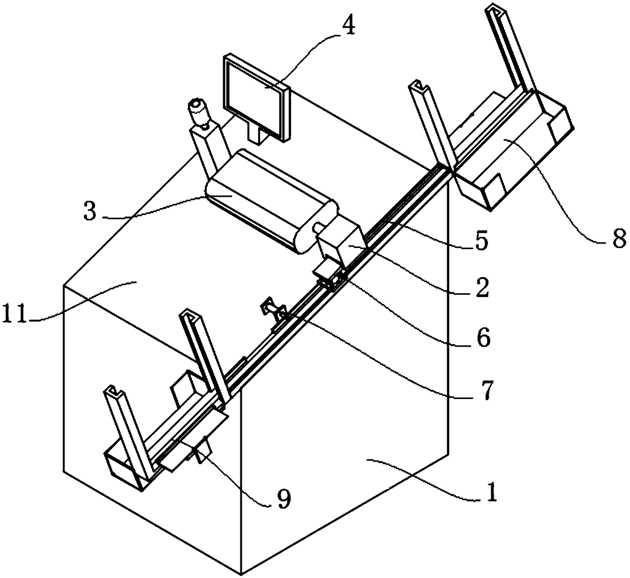 Laser scanner for detecting electronic component