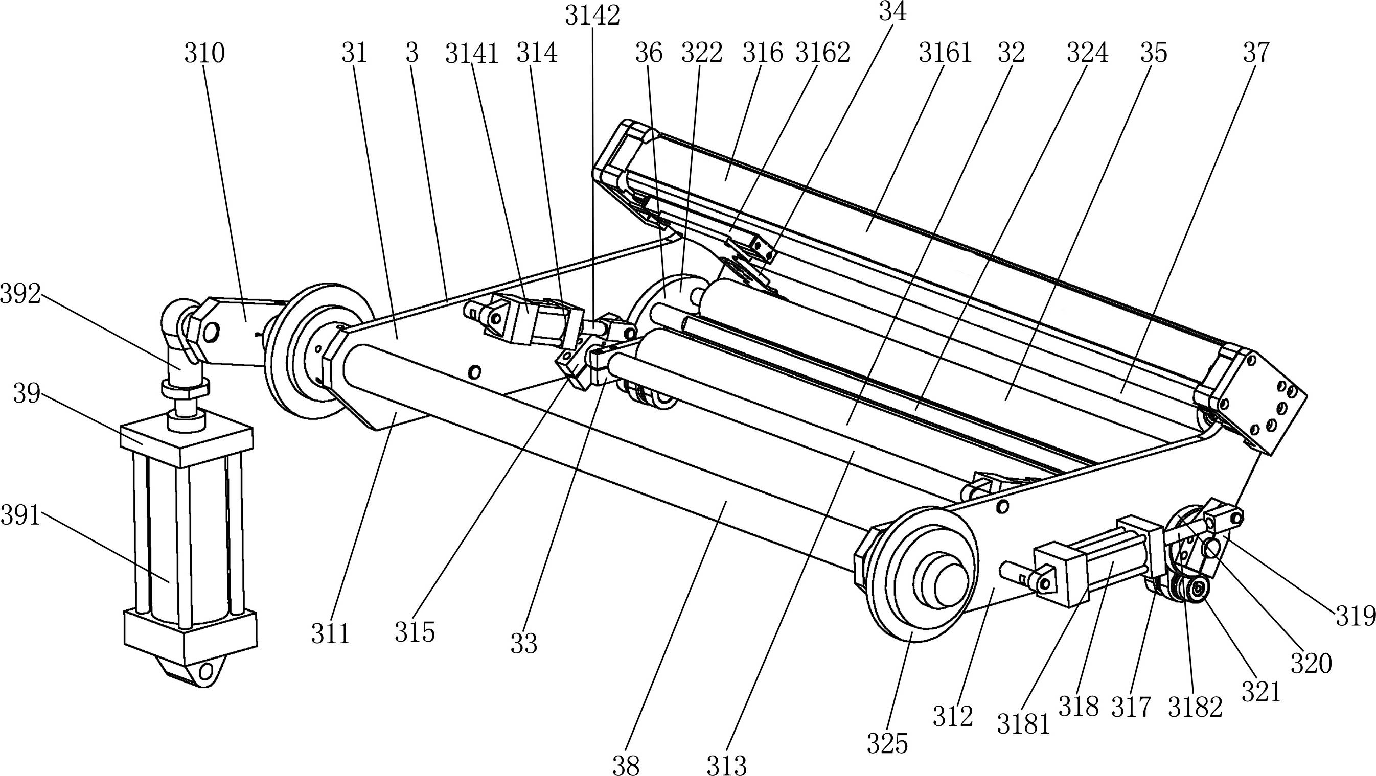 Central winding machine