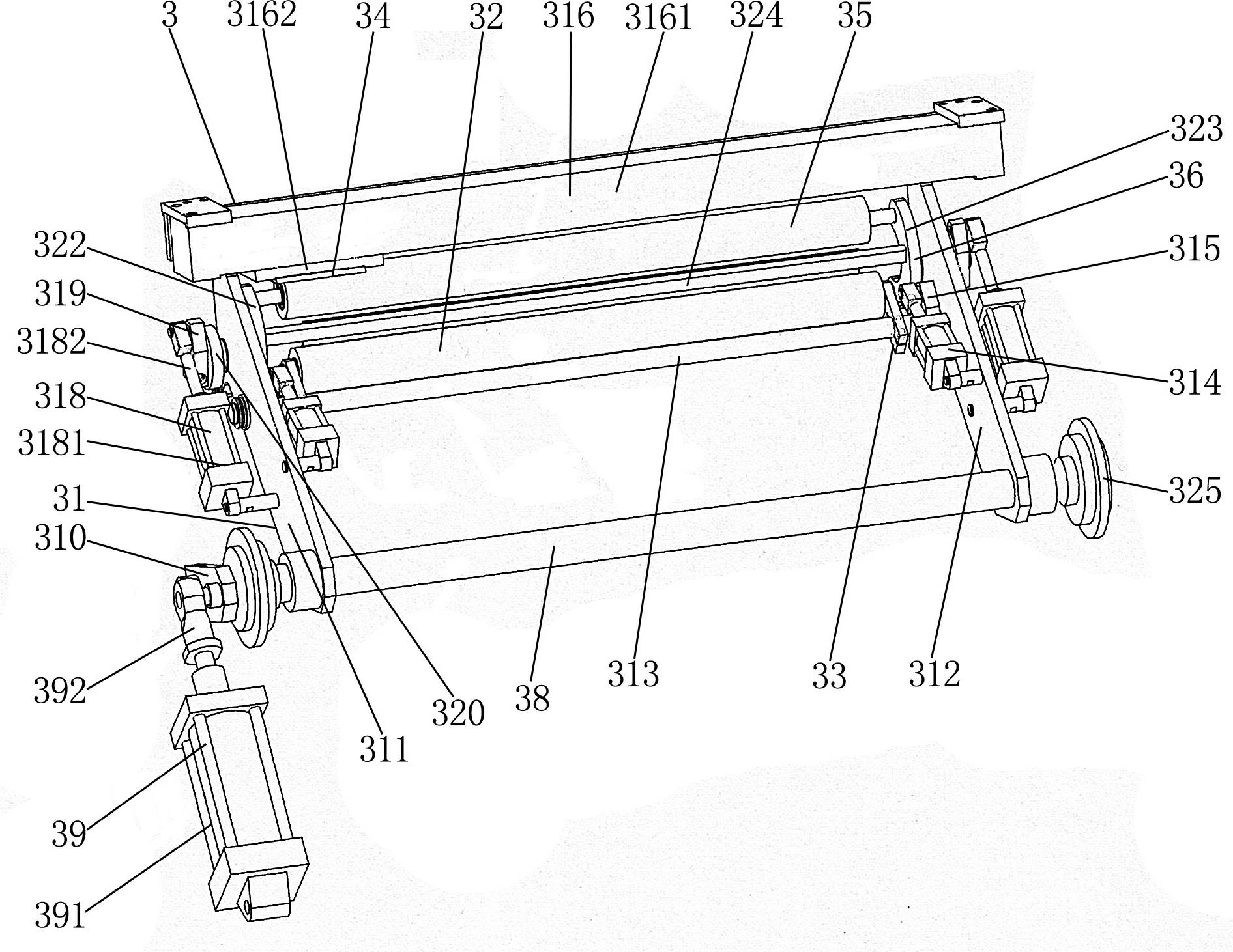 Central winding machine