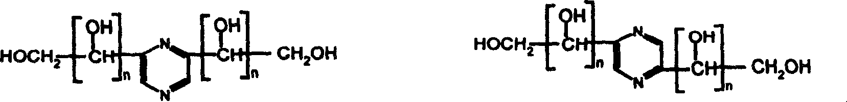 Method for separation and purification of polyhydroxy-alkyl-pyrazine from suger amine reaction liquid