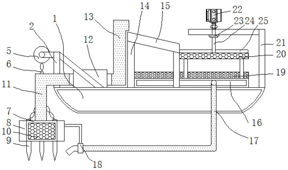 An anti-clogging sand pumping machine with multiple sets of sand pumping pipes