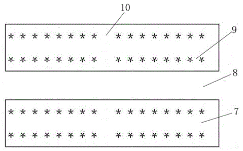 Southward propagation generation-adding breeding method for flattop ridge twin-row high density plantation of tobaccos