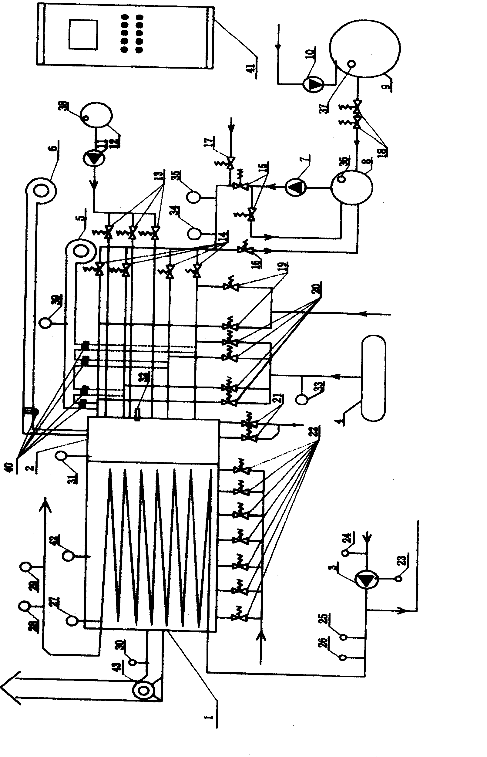 Petroleum coking-slurry burning control system