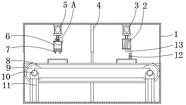 Bearing abrasion degree detecting and maintaining device for mechanical manufacturing system