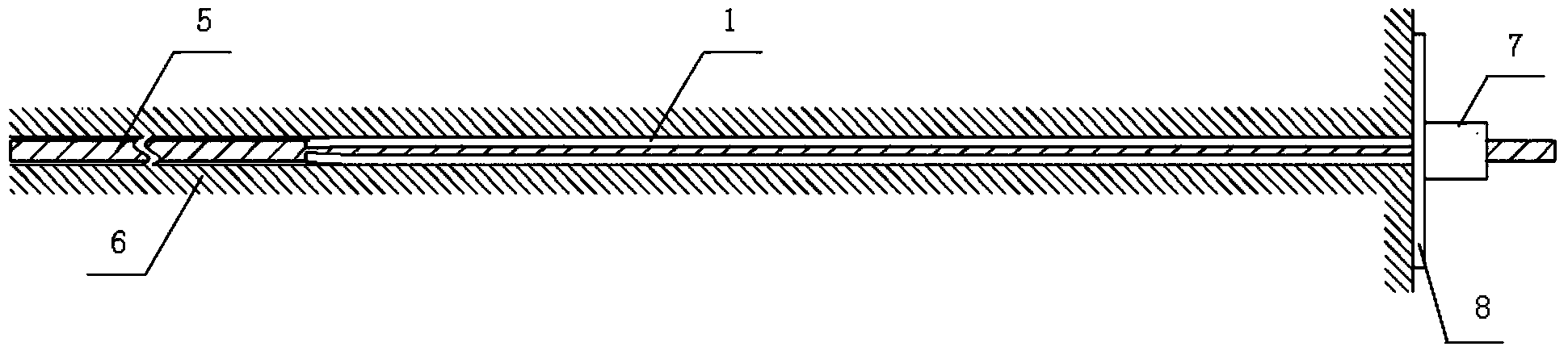 Anchor pipe cable supporting structure capable of bearing lateral shear force