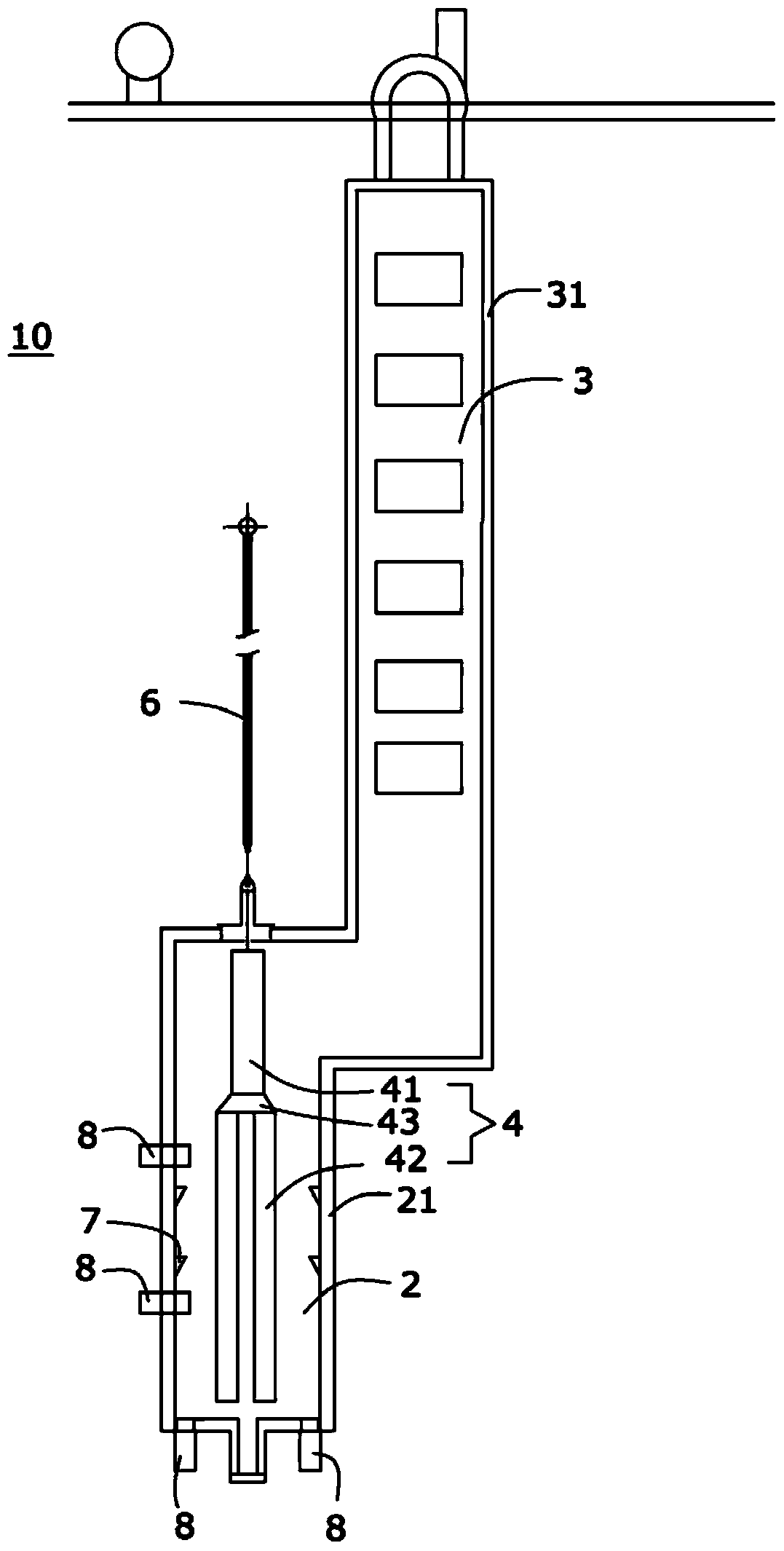 A tube cracking furnace