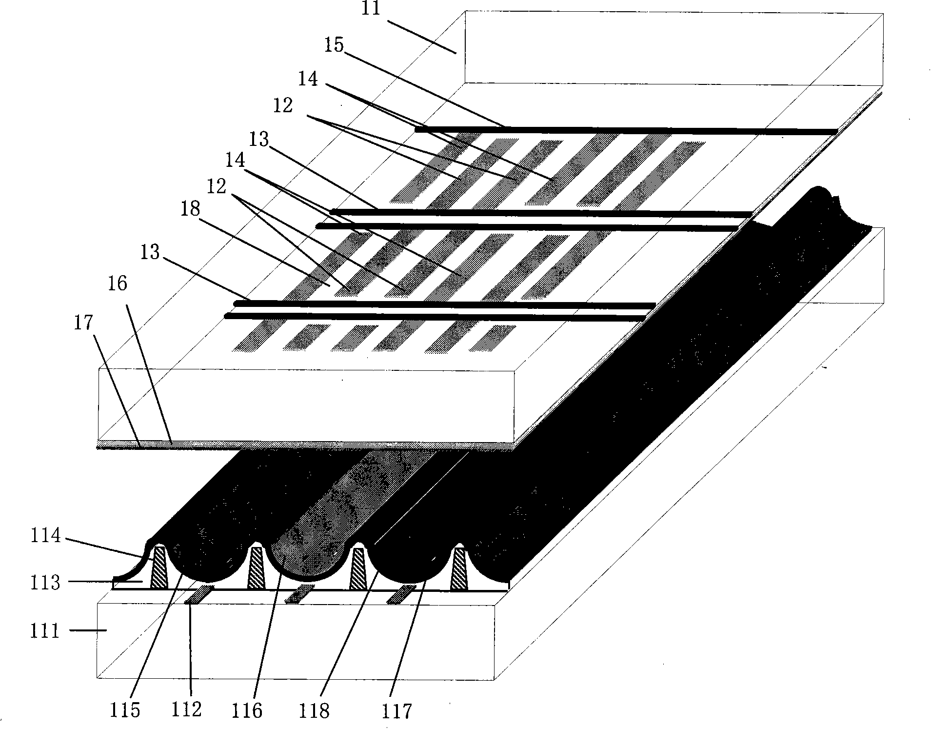 Plasma display screen