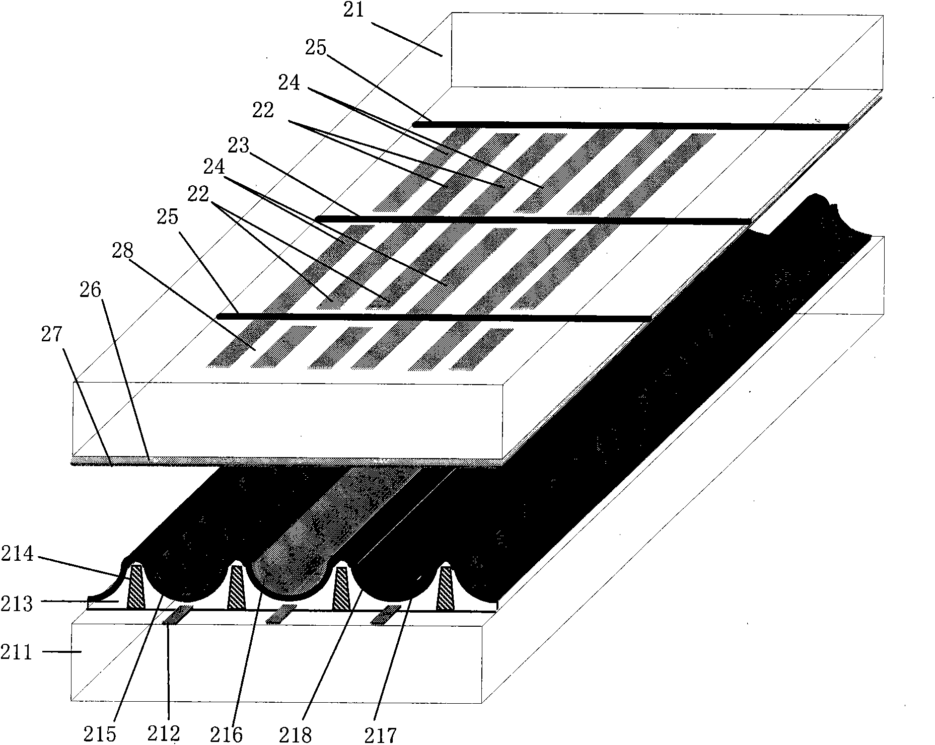 Plasma display screen