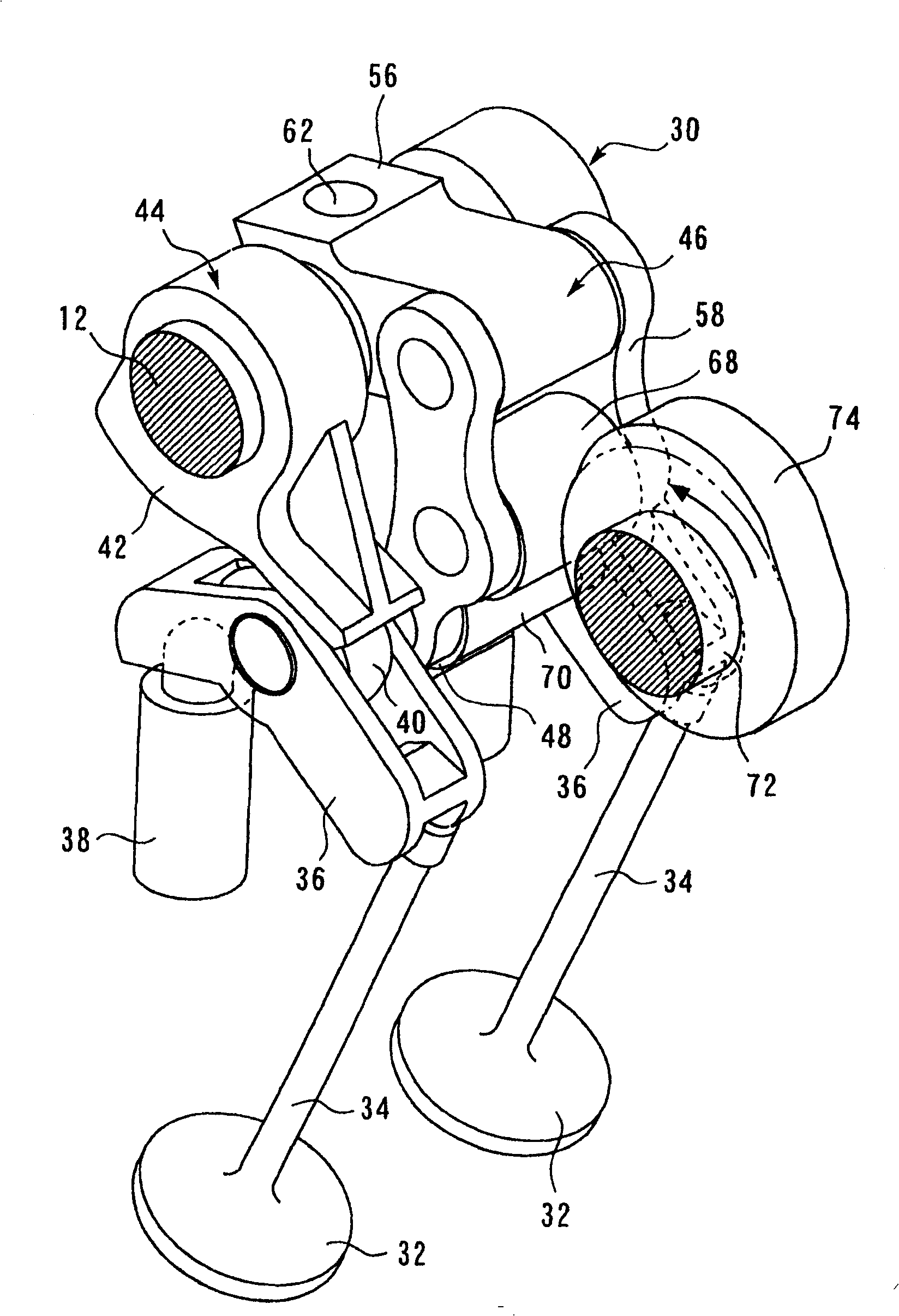 Variable valve system