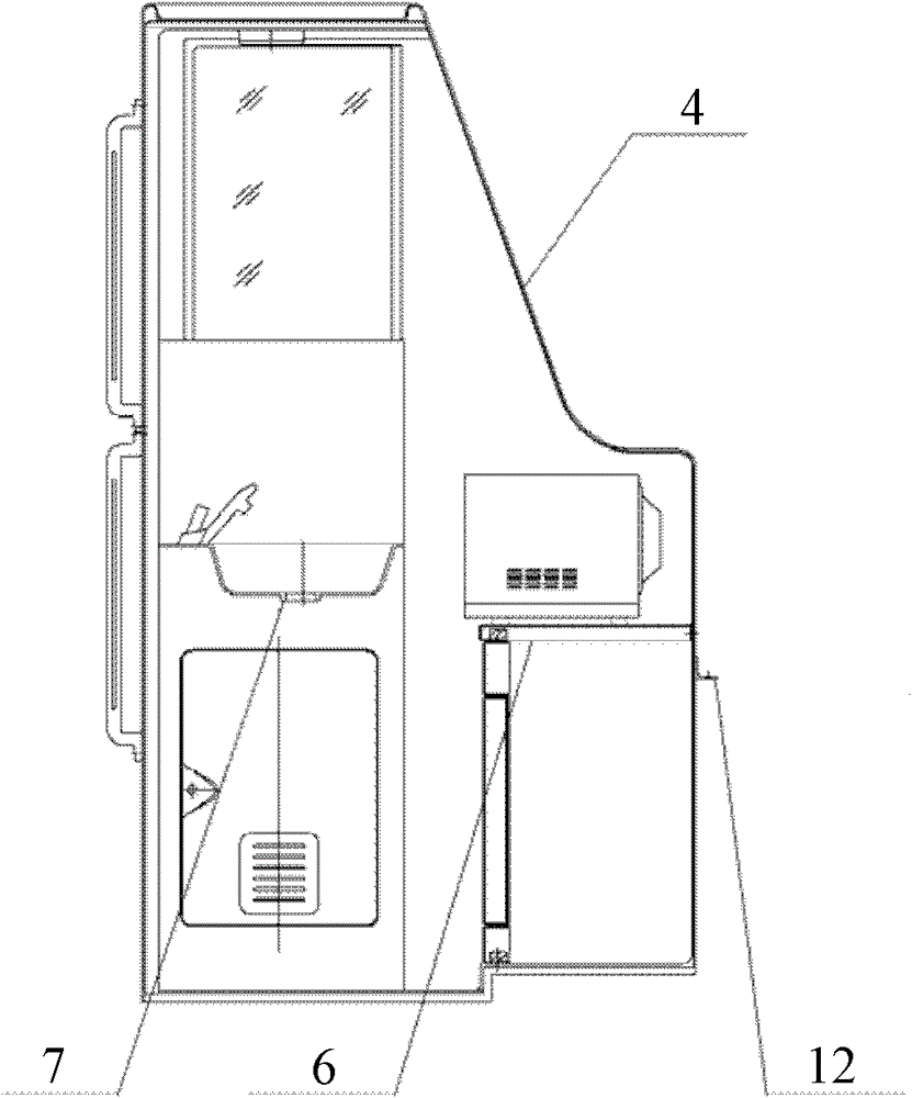 Vehicular kitchen device