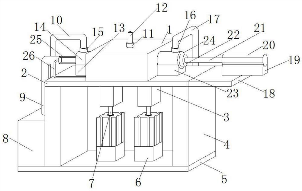 Clean injection mold forming blowing mechanism with high-pressure spraying function