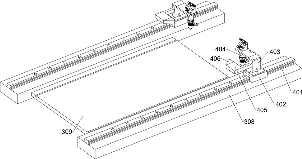 Automatic splicing, glue injecting and fixing equipment for automobile solid wood floors