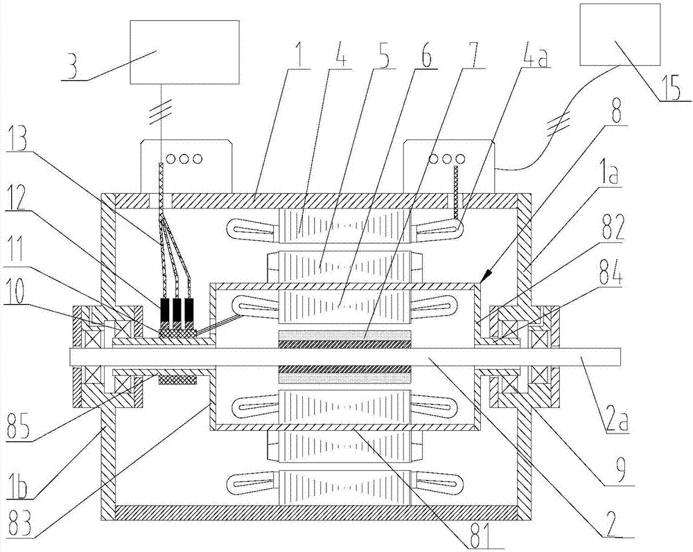 Permanent magnetic coupling adjustable-speed motor