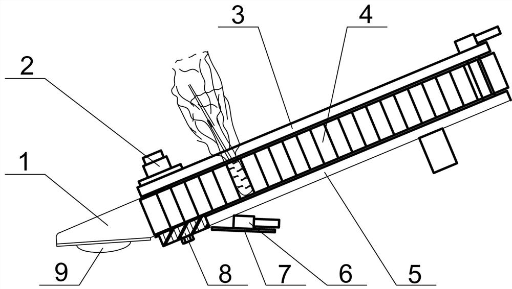 Double-flexible asparagus lettuce pulling, cutting and harvesting device