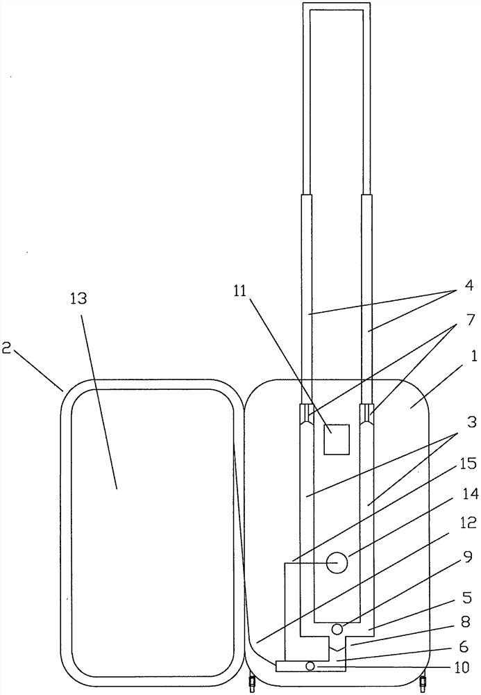 Draw-bar box of being inflated to increase protection function