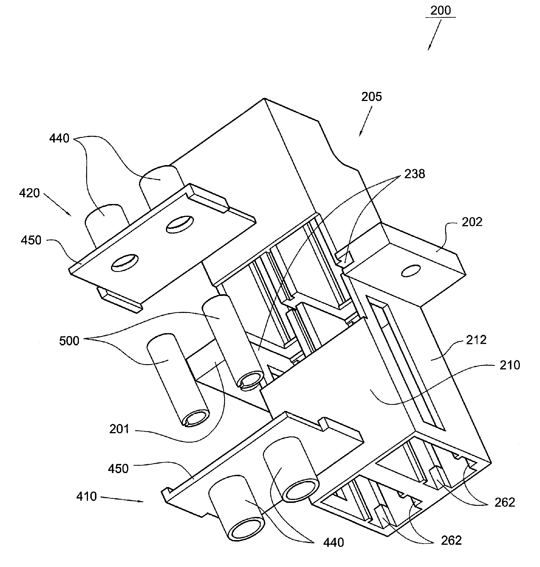 Method for manufacturing one-piece LC type optical fiber adapter