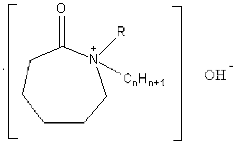 Caprolactam basic ionic liquid as well as preparation method and application thereof