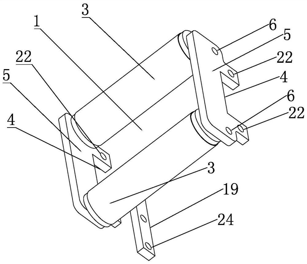 #-shaped wheel set mechanism