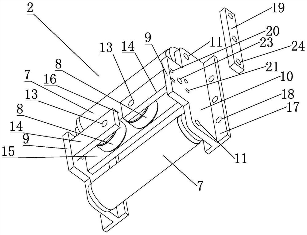 #-shaped wheel set mechanism