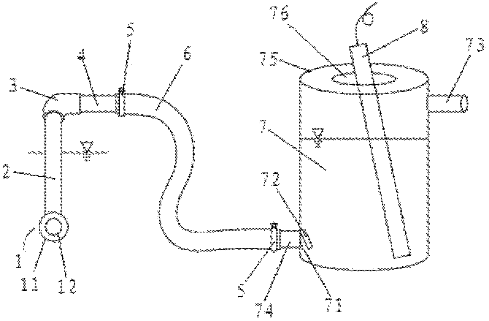 Water sample gatherer and water quality detection system