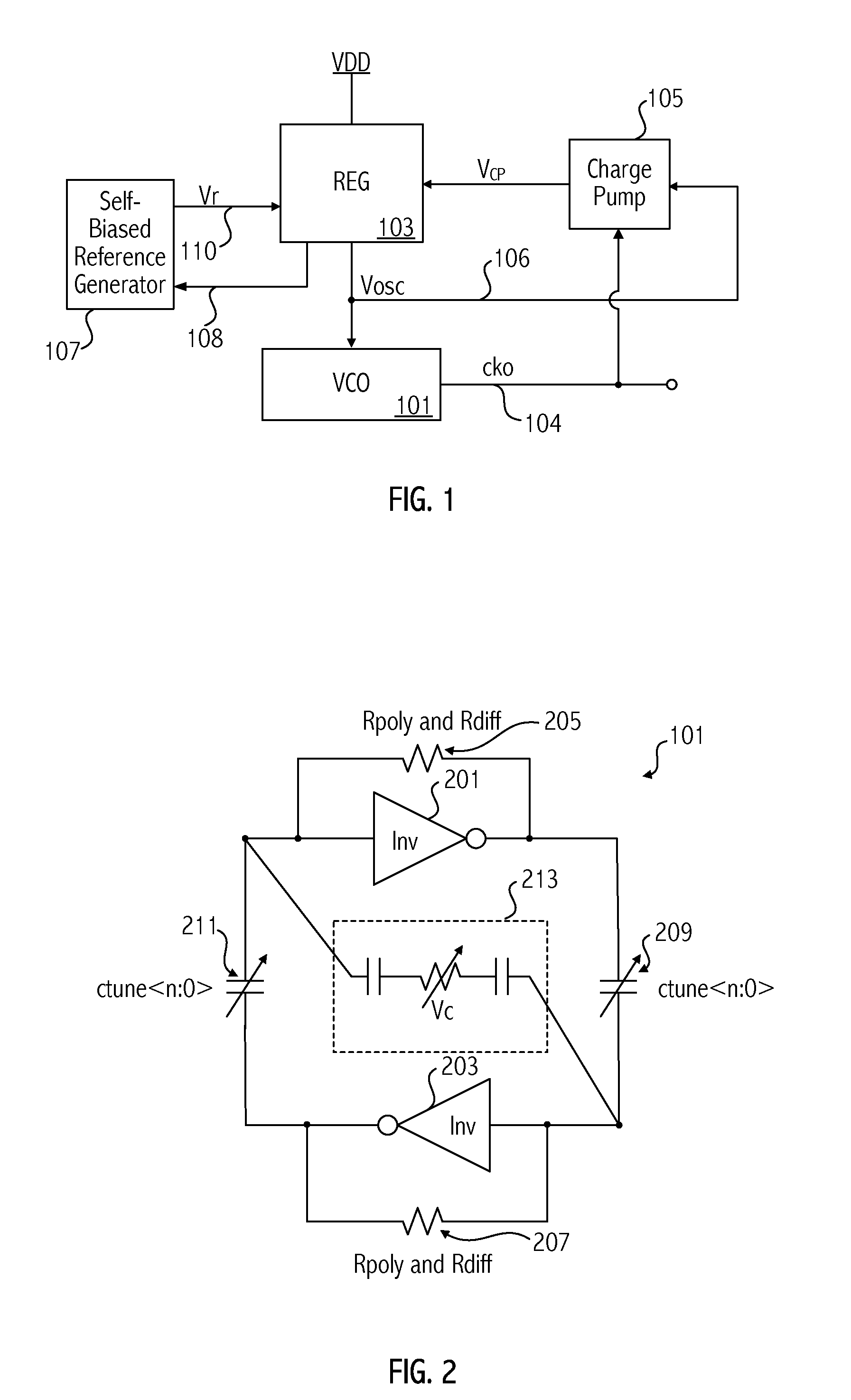 Temperature compensated oscillator with improved noise performance