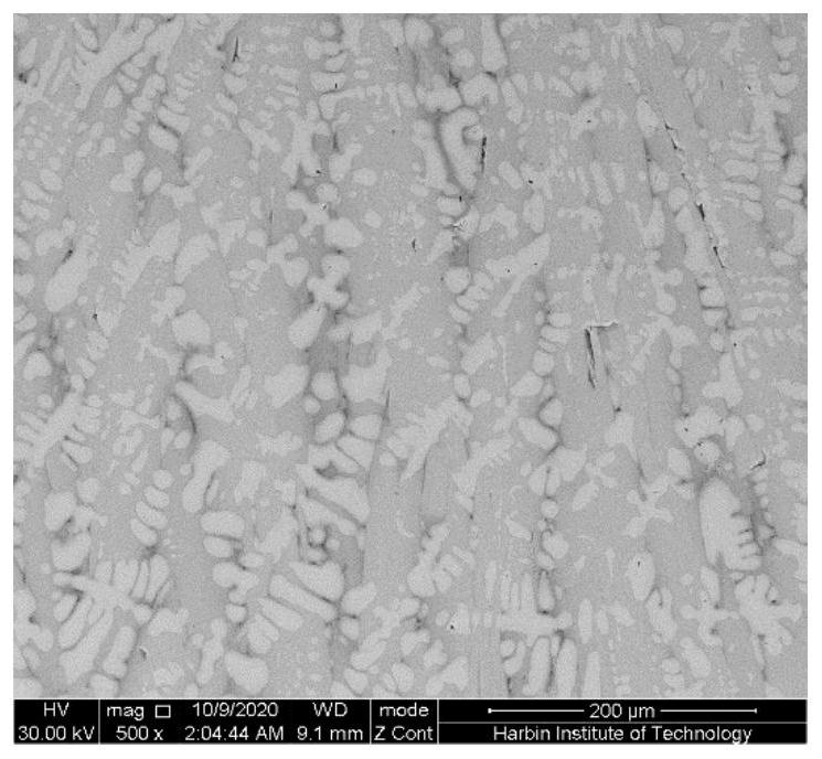 High-frequency induction heating solidification device and method for preparing high-temperature alloy