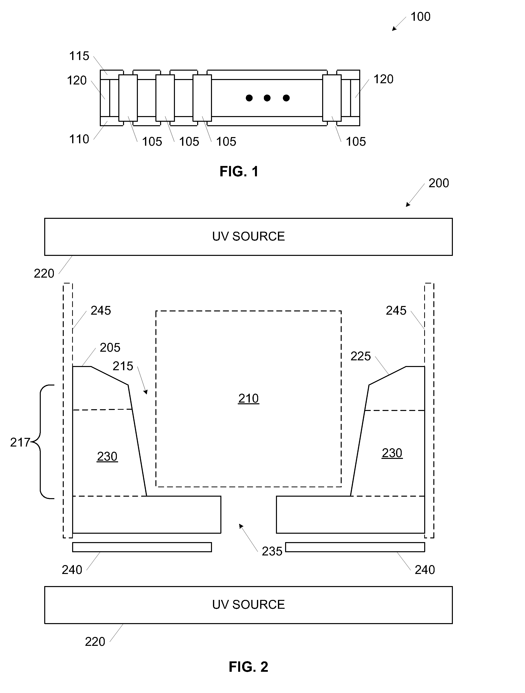 Selective cure of adhesive in modular assemblies