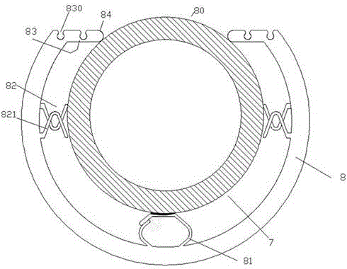 Safety protection cover device for pipeline and mounting method of device