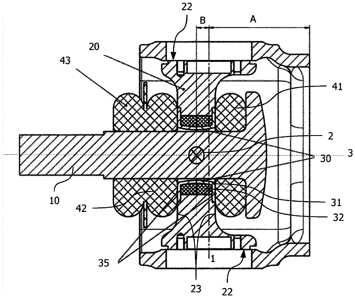 Torsion-resistant articulation for the articulated connection of the connecting rod to the body