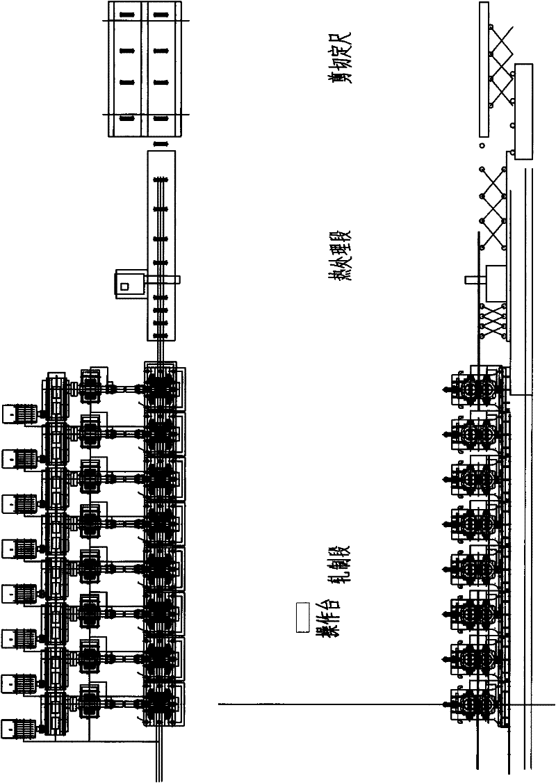 Continuous metallurgical composite production process for copper-clad aluminum rows