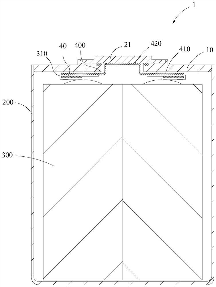 Top cover assembly for secondary battery and secondary battery