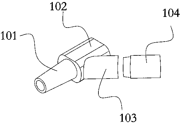 Y-type blood-return cavity device and artery puncture needle comprising same