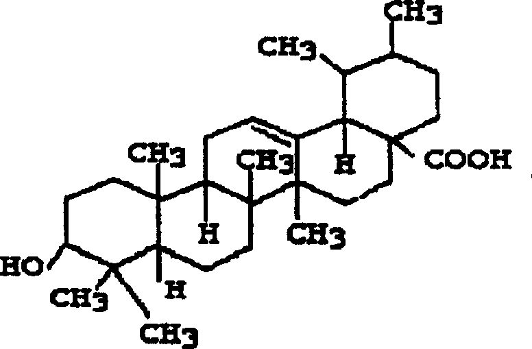 Ursolic acid fat emulsion injection and its prepn