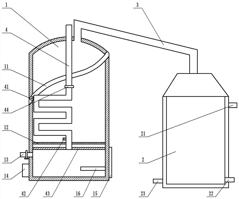 Baijiu brewing device