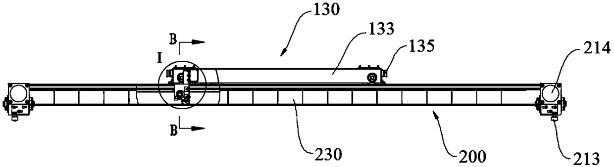 Concrete distributing device and prefabricated part production line