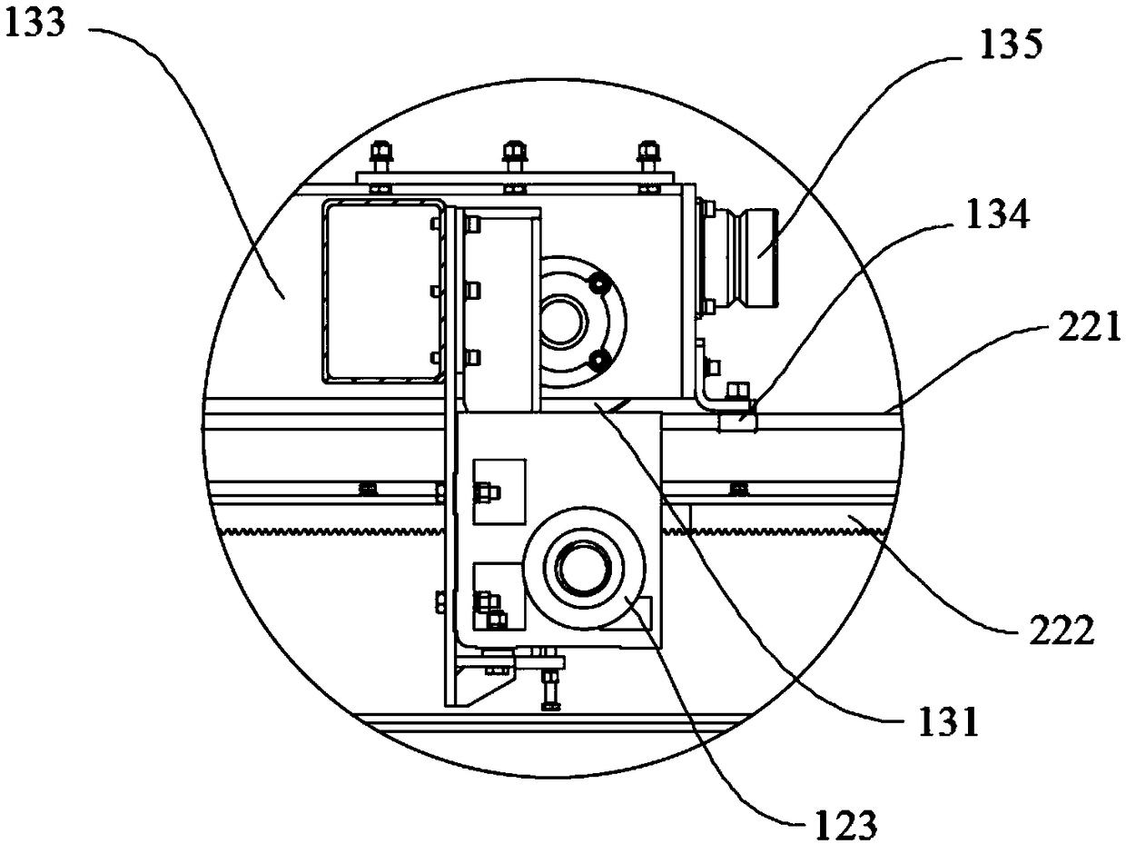 Concrete distributing device and prefabricated part production line