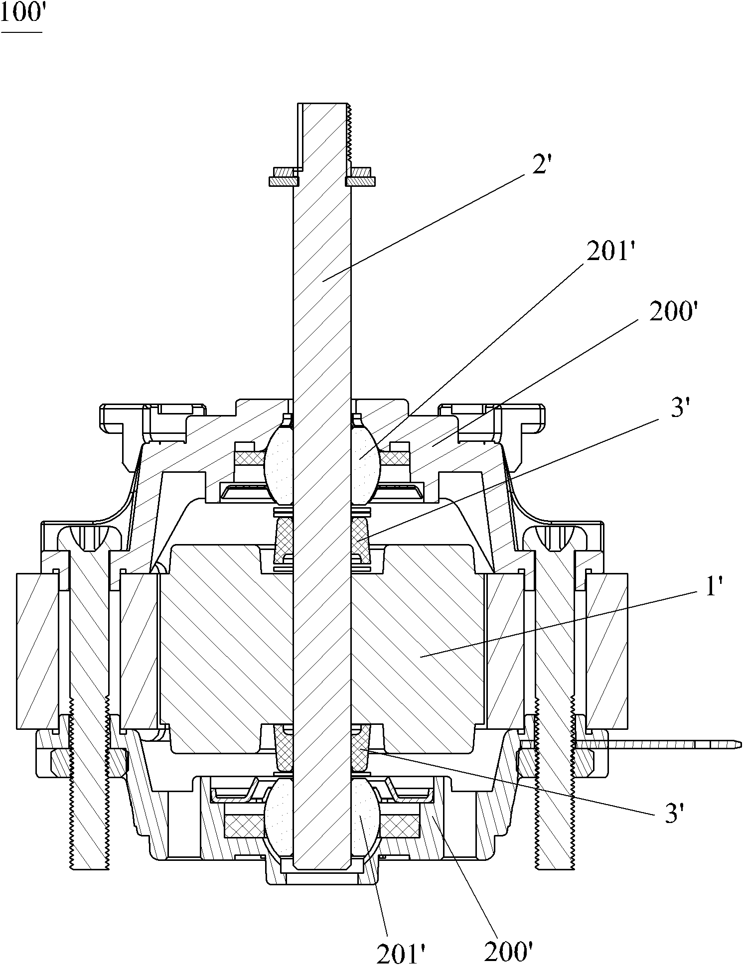 Vibration absorption and de-noising improved structure of motor rotor