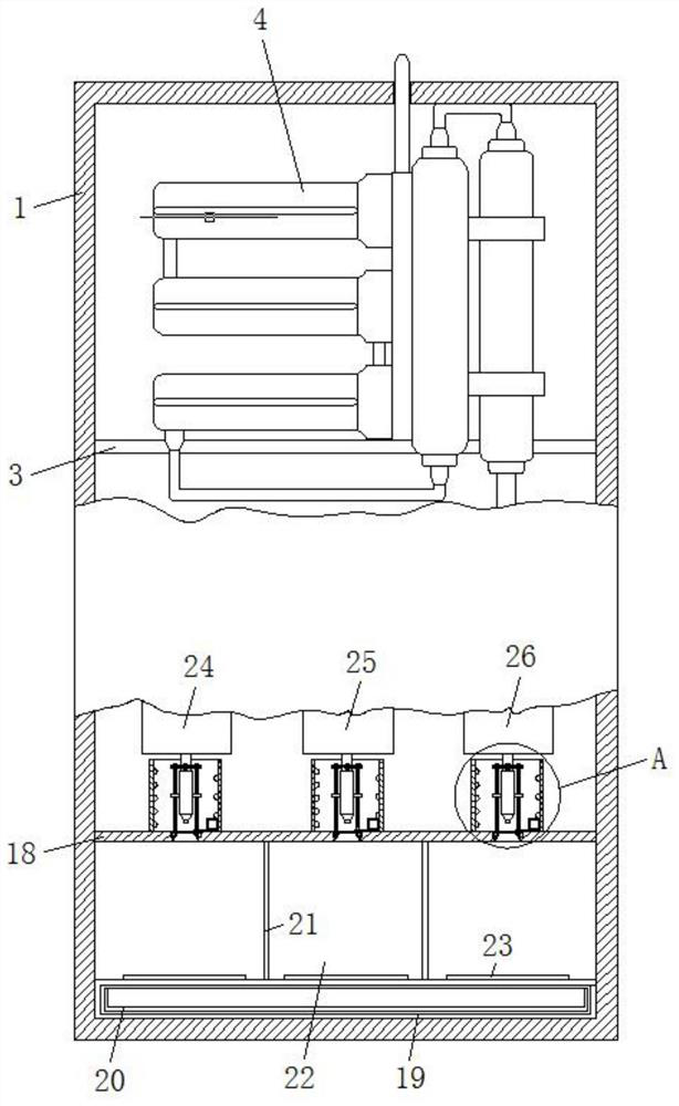 Commercial water purifier faucet disinfection device