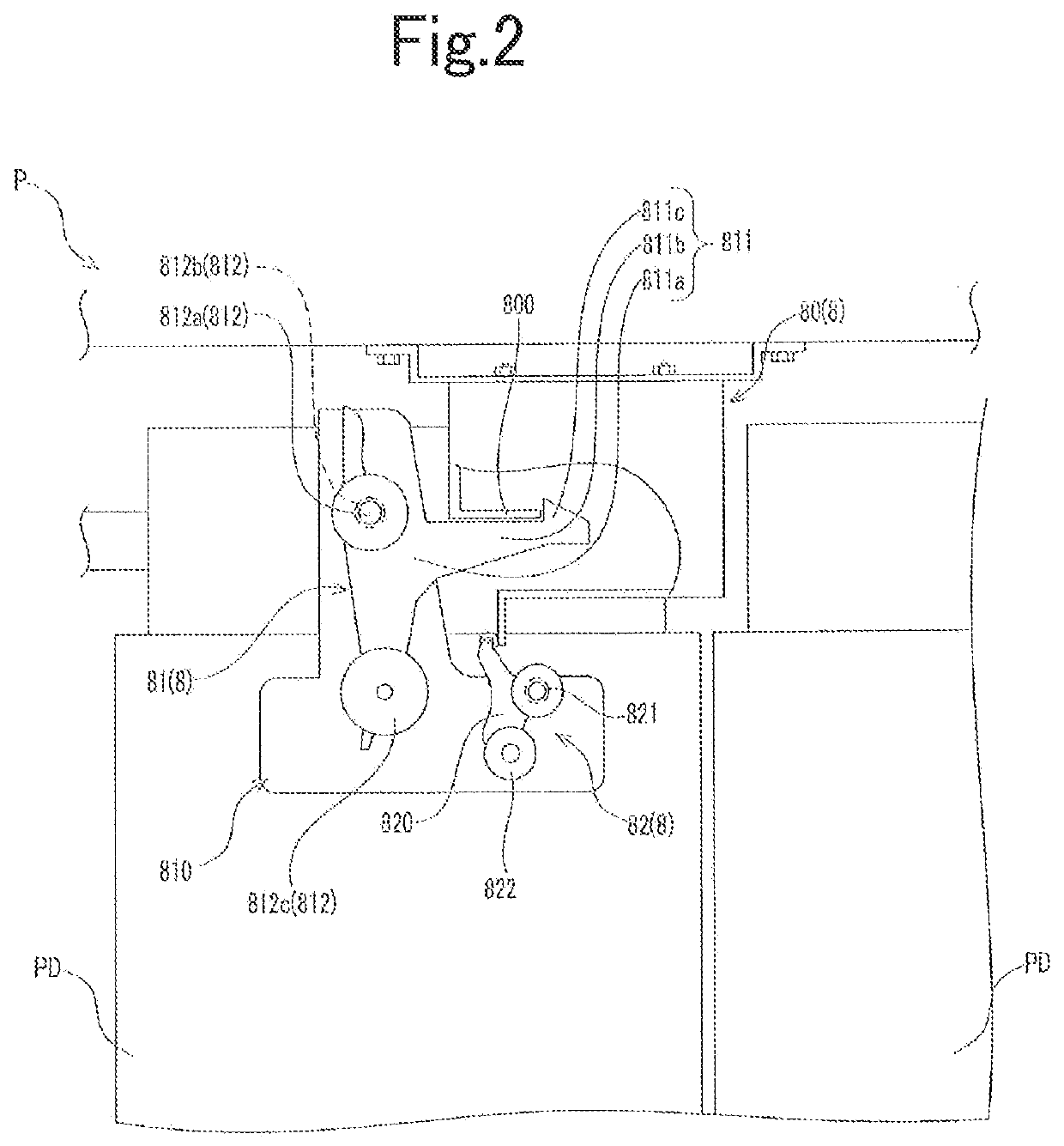 Door Lock Operation Member for Elevator Door Lock Device